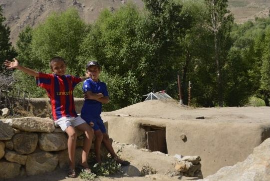 Maison pamirie de Tusion, Tadjiistan par Bernard Grua