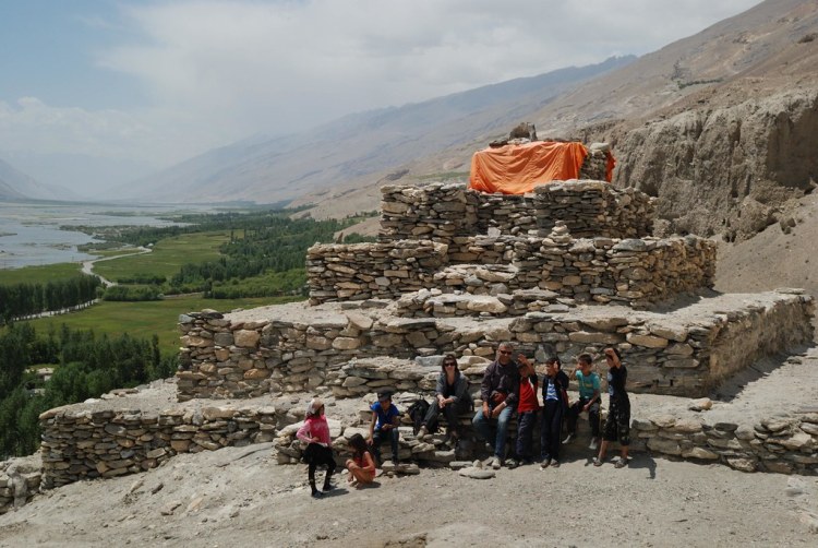 Photo de Bernard Grua : le stupa de Vrang dans le Wakhan tadjik.