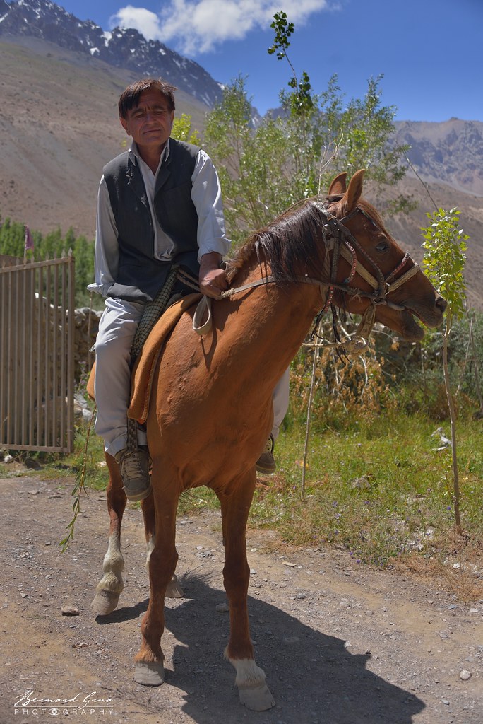 Bernard Grua, cavalier wakhi Pakistan